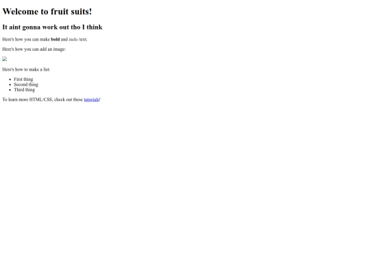 fruitSuits screenshot
