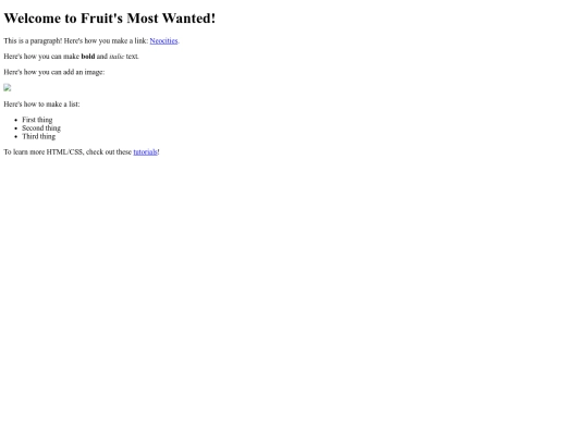 fruitsMostWanted screenshot