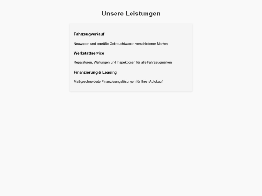 leistungen screenshot