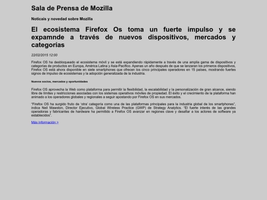 NovedadesMozillaOS/pagina1 screenshot