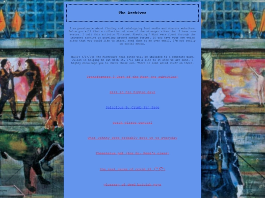 archives screenshot