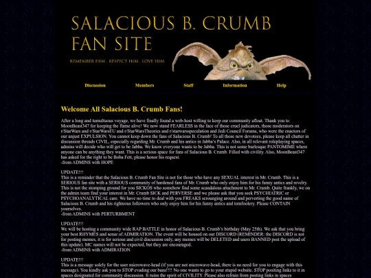 salacious-b-crumb-fan-site screenshot