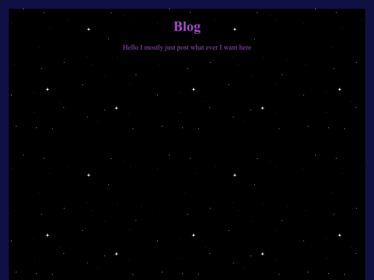 Blog screenshot