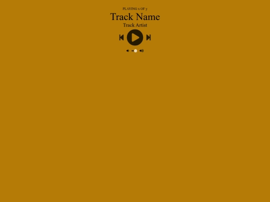 New web music/musicplayer screenshot