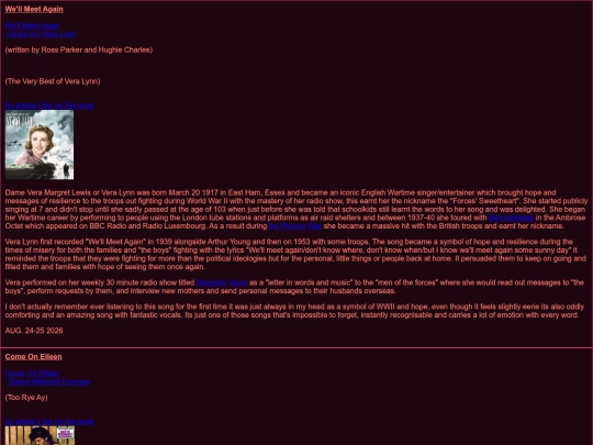 New web music/songsArticles screenshot