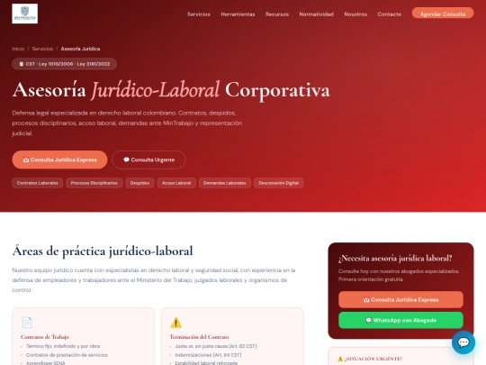 pages/juridico screenshot