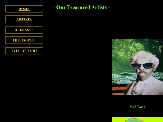salty slime artists page screenshot