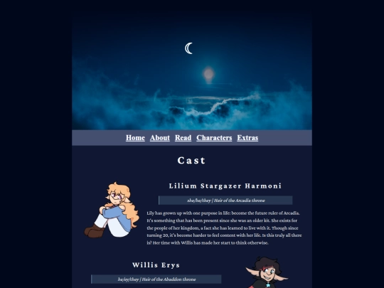 pages/characters screenshot