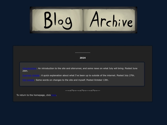 blogarchive screenshot