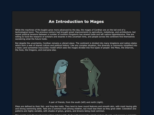 lorepages/mageintro screenshot