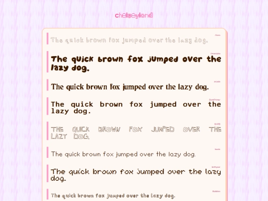 testfont screenshot