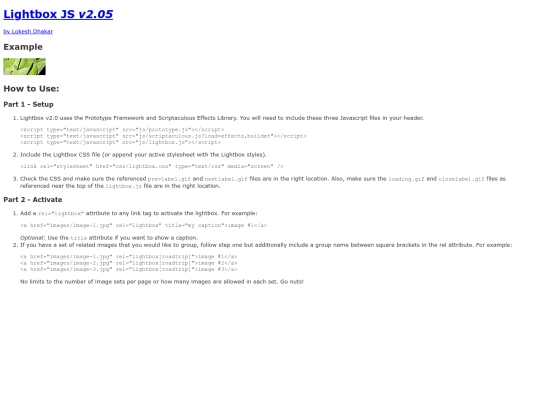 OpenChoise/lightbox2.05(1) screenshot