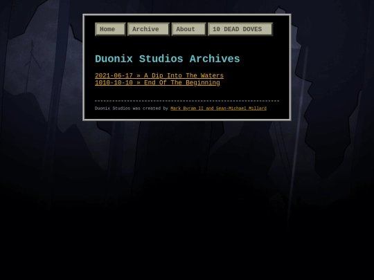 archive screenshot