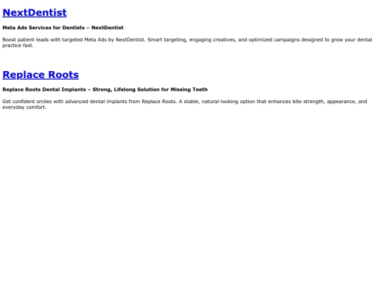 nextdentist screenshot