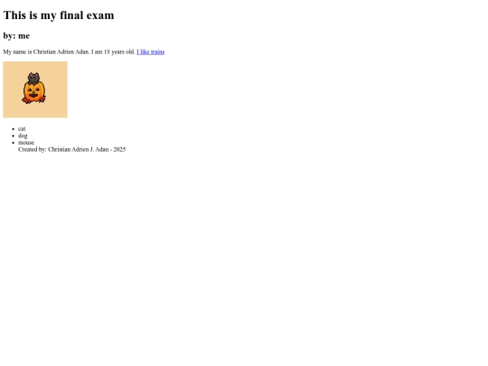 index screenshot
