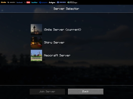 minecraft/servers screenshot