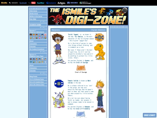 thedigizone/adventure/characters screenshot