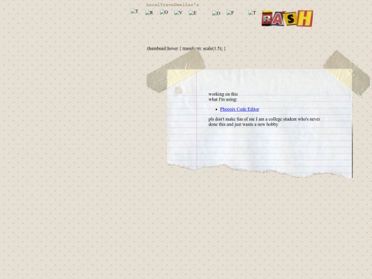 index screenshot