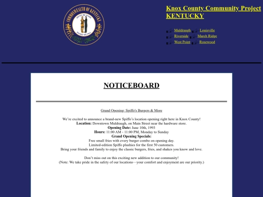 noticeboard screenshot