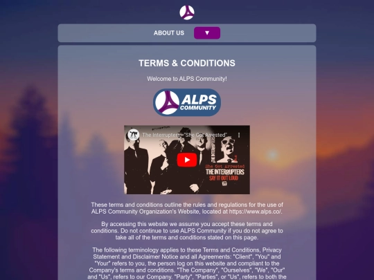 terms screenshot