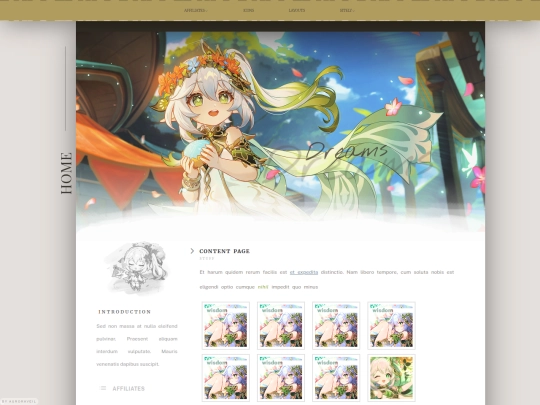 stylesheets/dreams/content screenshot