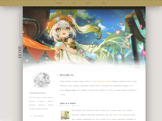 stylesheets/dreams screenshot