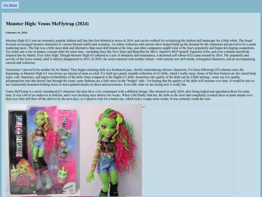 toys/FashionDolls/MH screenshot