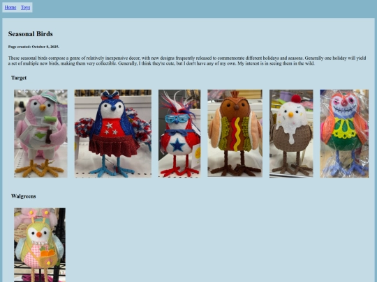 toys/SeasonalBirds/SeasonalBirds screenshot