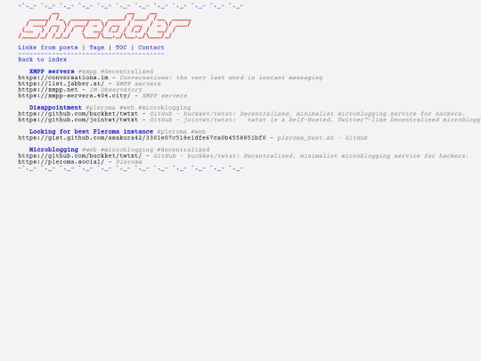 links screenshot