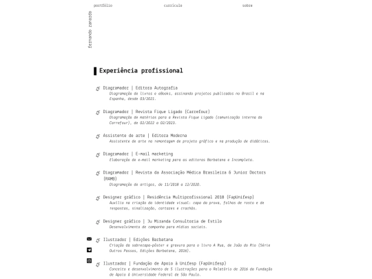 curriculo screenshot