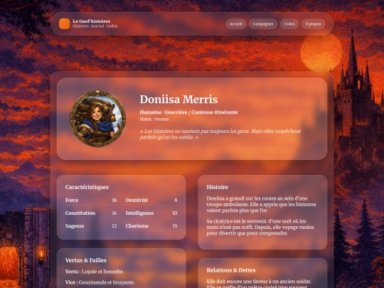 personnages/doniisa-merris screenshot