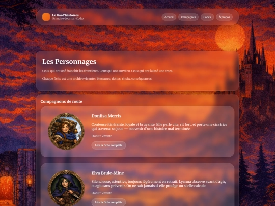 personnages screenshot