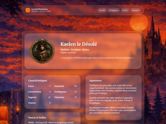 personnages/kaelen screenshot