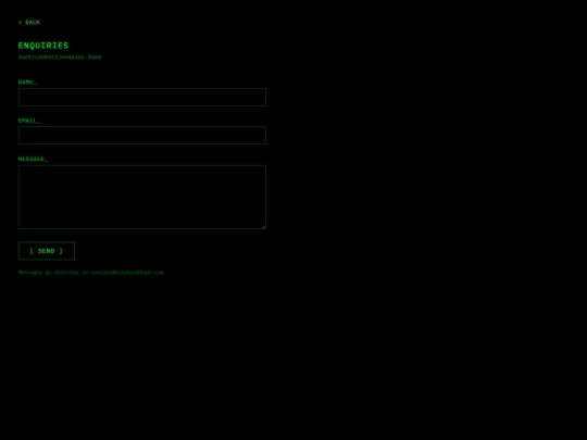 enquiry screenshot