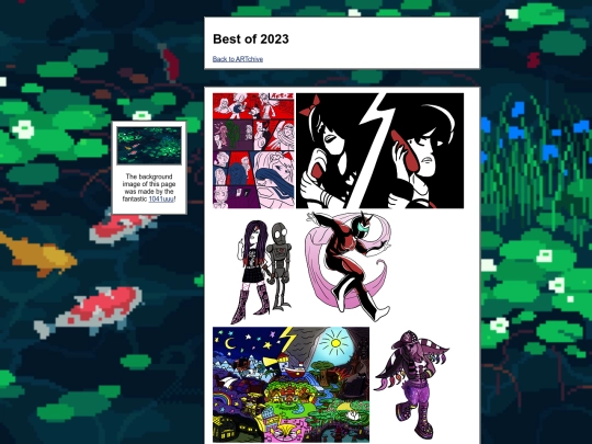 ARTchive/bestof2023 screenshot