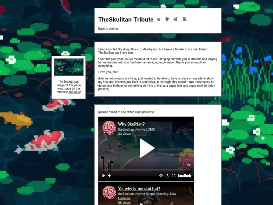 Shrines/skulltantribute screenshot