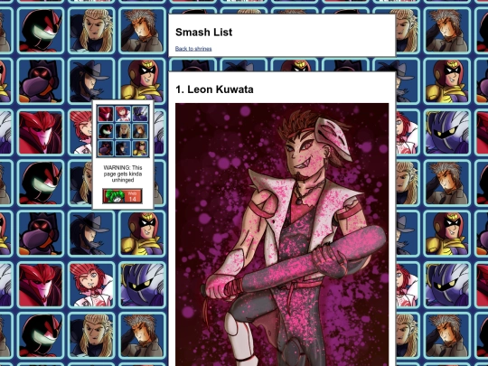 Shrines/smashlist screenshot