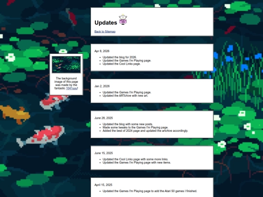 Updates screenshot