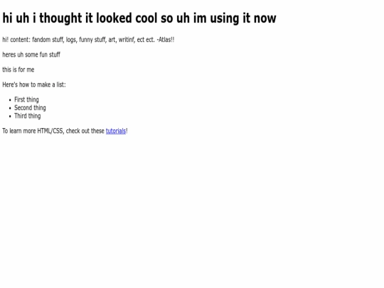 index screenshot