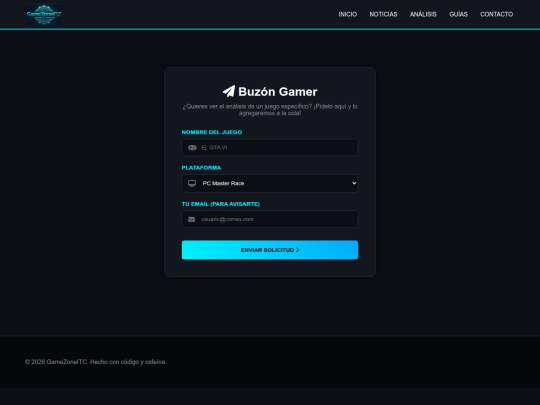 Pages/Contacto screenshot