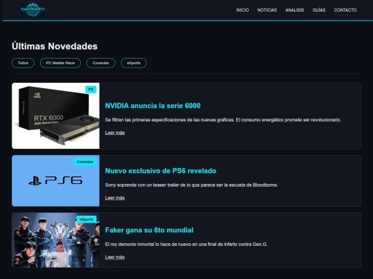Pages/Noticias screenshot