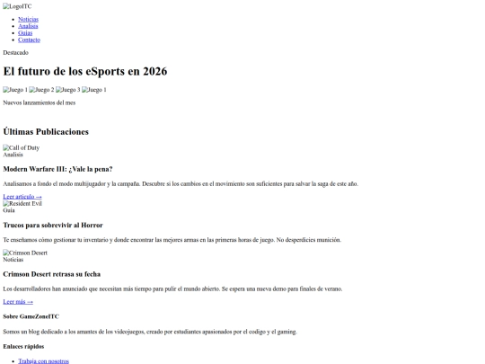 index screenshot