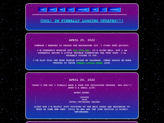 good pages/updates screenshot