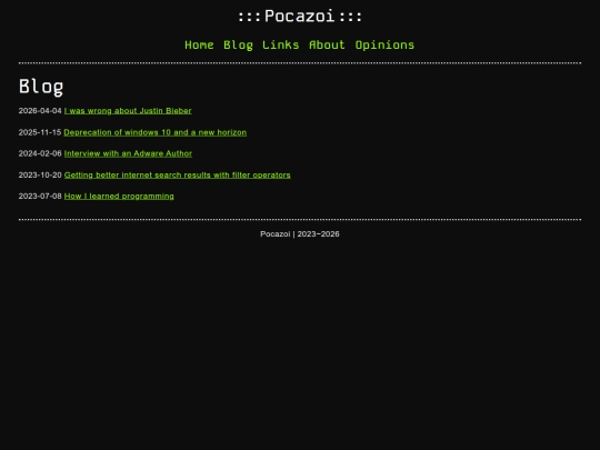 blog screenshot
