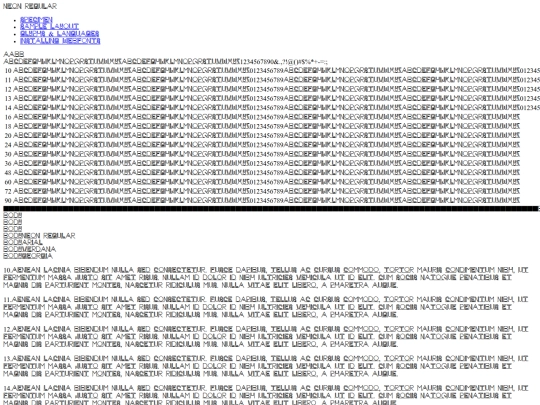 neonfont/neon-e2wg-demo screenshot