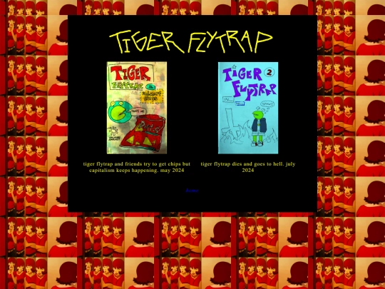 comics/tiger flytrap/home screenshot