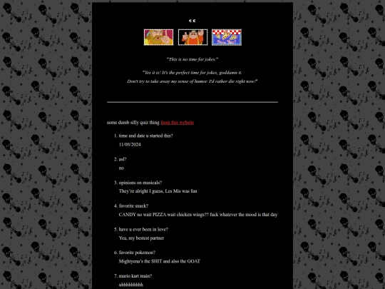 about/personals/e screenshot