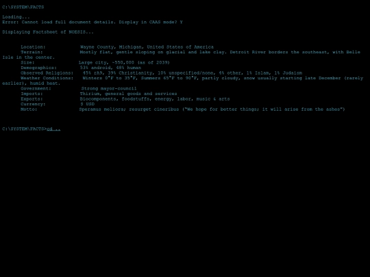 about/personals/noesis/facts screenshot