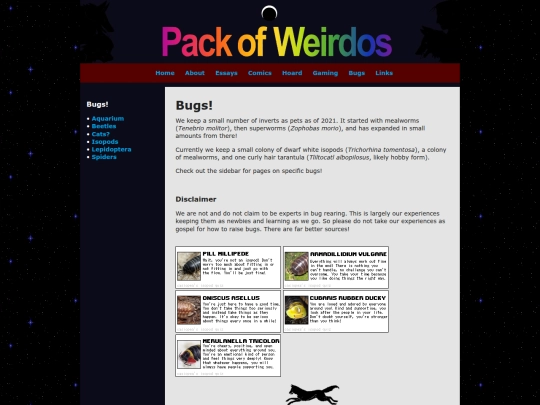bugs screenshot