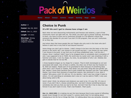 essays/choosing screenshot